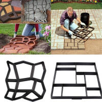 Molde De Cemento Para Paving DIY Plástico Y Concreto Piedra De Pasos Reutilizable Hacer Calle Manualmente Molde De Calle - details 0