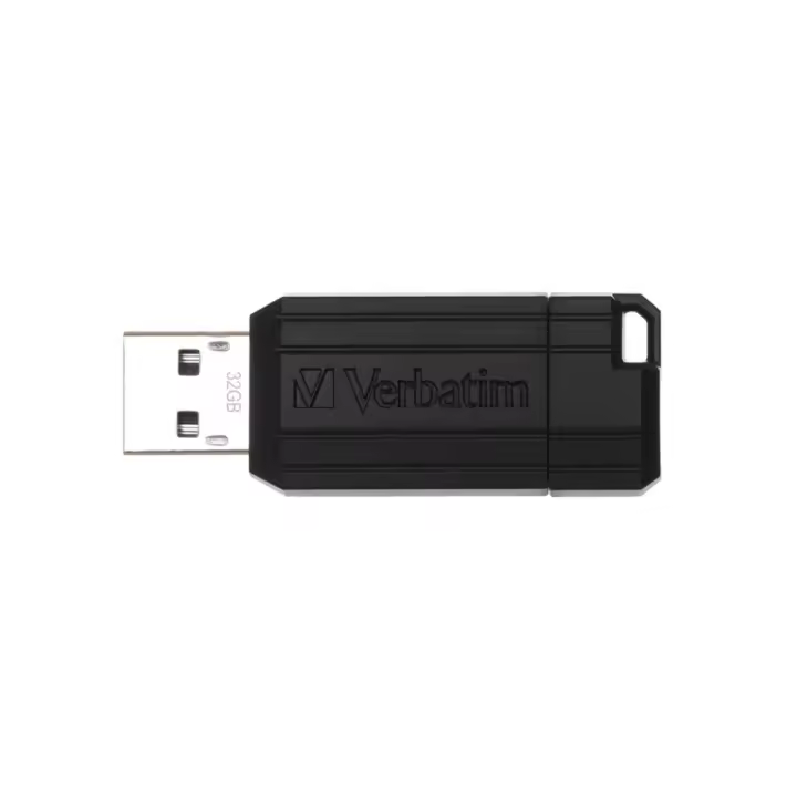 Memoria usb 2.0 verbatim pinstripe 32gb negro - 1