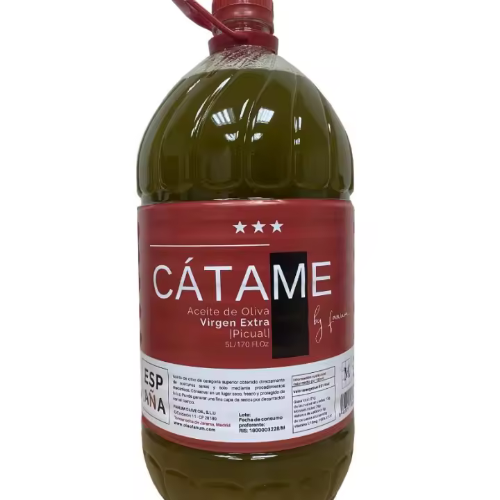 Aceite de Oliva Virgen Extra FANUM - Garrafa 5L  - PICUAL - Alta Calidad- SIN FILTRAR - 1