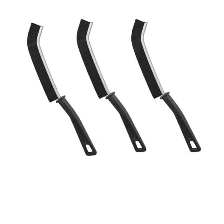 Cepillo De Limpieza Para Espacios Pequeños 3/6pcs Duros De Hierro Duraderos Para Baño Cocina Y Pisos De Azulejos Cabeza Angosta Para Esquinas Y Rincones - 1