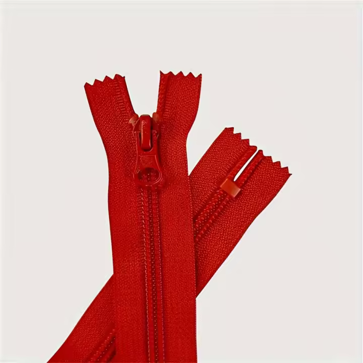5 Piezas De Cremallera Corta De Nylon Multicolor Para Bolsillo De Cola Abierto Al Final Material Ecológico Plástico - 1