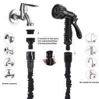 Pistola De Lavado De Coche a Alta Presión Jardín Riega Expansible Mágica Riegos Tubos De Agua Estante Jardinería Suministros 25FT-200FT Ajustable Anti-Abrasión Anti-Corrosión Flexible Rewindable Soporte Muro DIN TPE - details 10