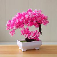 Planta Artificial De Bonsái Para Interior Y Exterior Decoración De Mesa Para Habitación Y Dormitorio Jardín Simulación De Árbol De Rattan - details 7