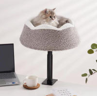 Cama Elevada para Gatos con Soporte Ajustable y Anclaje a Mesa – Cuna Suspendida Ultra Suave con Forro Cálido, Altura Regulable, Ahorra Espacio, Ideal para Gatos que Aman Dormir en Alto y Vigilarlo Todo - details 8
