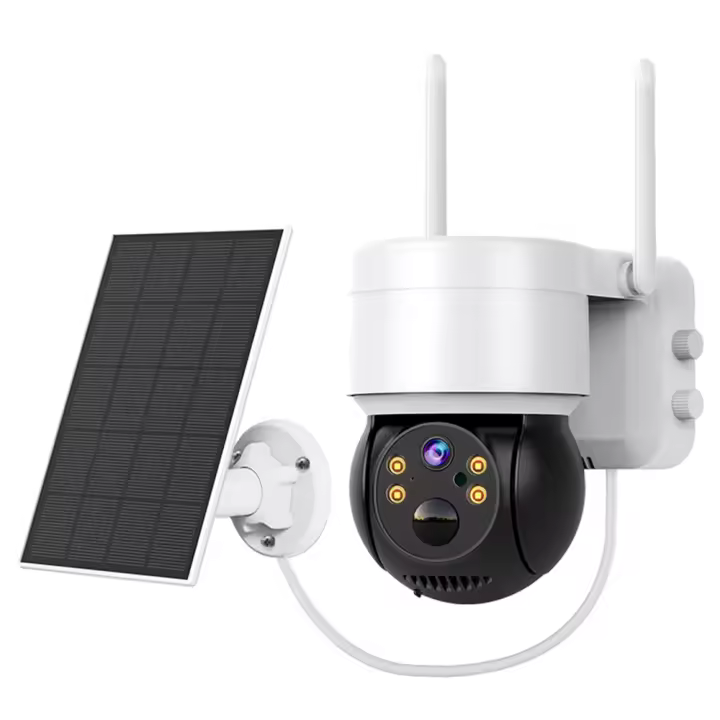 Hiseeu WTD512 Cámara WiFi 1080P con Panel Solar, Zoom 5X, Detección de Movimiento PIR, Audio Bidireccional y Video - 1
