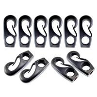Gazechimp 10pcs Gancho De Bungee De Nylon Reutilizable Negro Para Barcos Y Kayaks Correa De Choque Con Gancho Accesorios Para Barco - details 5