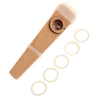1Pc Flauta De Madera Kazoo Fácil De Aprender Y Jugar Para Principiantes Instrumento De Accompagnement Simple - details 14