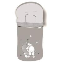 Saco para carrito de bebe - BIMBI DREAMS Blanco y gris Luna - details 0