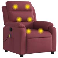 vidaXL Sillón de masaje reclinable de tela Gris claro, Gris oscuro, Negro Sillon Dormitorio Sillon Comodos Silla Relax Sillón Sofá - details 3