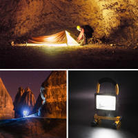 Luz De Trabajo LED Recargable 30W Con Soporte Luz De Inundación Portátil Para Camping Y Workshop 3 Modos De Brillo - details 7