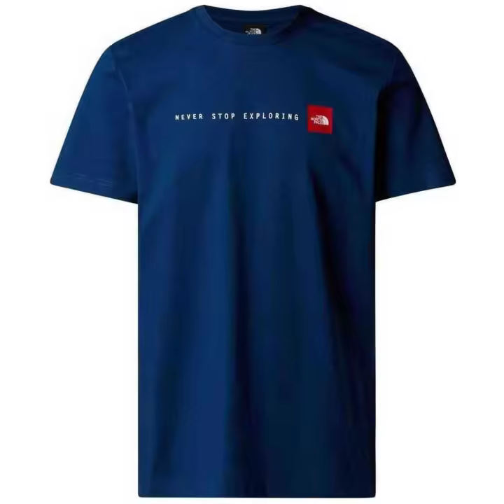 Camiseta de Manga Corta The North Face Never Stop Exploring para hombre en color azul - 1