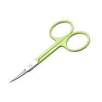Tijeras De Maquillaje Brainbow De Acero Inoxidable Para Cejas Pestañas Y Vello Facial Punta Curva Y Aguda Tamaño Compacto Para Uso Doméstico - details 4