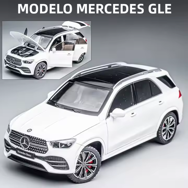 Modelo De Coche Mercedes-Benz GLE350 De 1:24 En Aleación Con Sonido Luz Y Acción Para Niños Juguetes De Metal Regalo De Cumpleaños Para Niños Hombres - 1