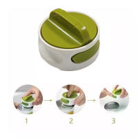 Can-Do Abrelatas Compacto, Abre Botes con Empuñadura Automática, Blanco/Verde, Pequeño - details 1