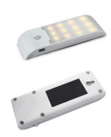 Lámpara LED Recargable Con Sensor De Movimiento Para Pasillo Baño Armario Cocina 12LED Alta Luminosidad Luz Nocturna Rectangular - details 4