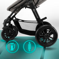 Kinderkraft Carrito Xmoov 3 en 1 con MINK PRO de Bebé 2023 2 Piezas Desde 0 meses hasta 22 kg - Capazo y silla de paseo - details 2