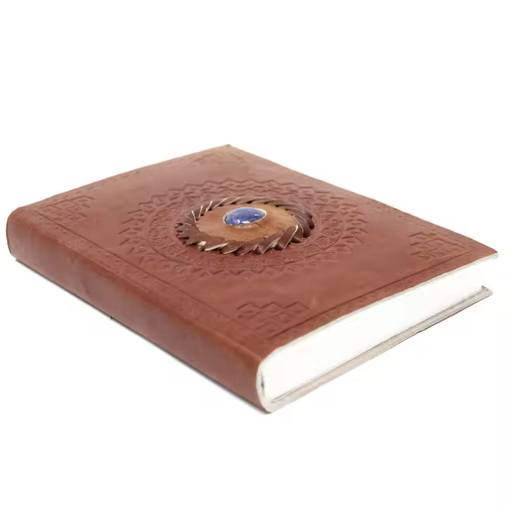 Cuaderno de cuero Lapizlazuli - 1