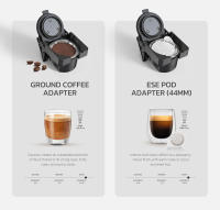 Cafetera de Cápsulas HiBREW H1B 6 en 1, Tanque de Agua de 600 ml, Extracción a 19 Bares de Presión, Modo Frío/Caliente, Indicador LED, para Cápsulas Kcup*/Nes*/DG*/Polvo de Espresso, Negro - details 15