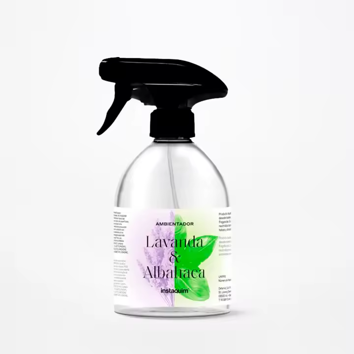 Clinn - Ambientador Lavanda y Albahaca | 500ml y 12x500ml | Quitaolores para Hogar y Negocio - 1