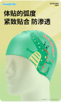 Gorro de natación de silicona para niños swimbobo para niños y niñas con pelo largo, impermeable, protección para los oídos sin apretar la cabeza, bonito gorro de natación para nadar. - details 11