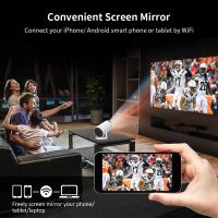 Proyector HY320 Mini 4K Android 11 Dual Wifi6 300ANSI Allwinner H713 BT5.0 1080P 1280x720P Para Cine En Casa Y Exterior Con Altavoz Integrado Y Corrección De Keystone Automática - details 4