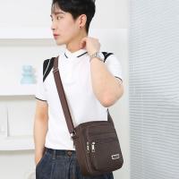 Bolso Bandolera Para Hombre 2024 Nueva Marca Nylon Gris Gran Tamaño Bolsa De Mano Casual Para Viajes Y Negocios Bolsa De Hombro Estilo Chaleco - details 0