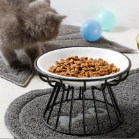 Tazón De Alimentación Para Gatos Con Soporte Metálico Elevado Accesorios Para Mascotas Alimento Y Snacks Para Perros Y Perras - details 3