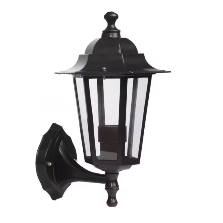 Gsc Evolution Farol de Jardín Negro Aluminio Brazo Bajo E27 Resistente Al Agua - 1