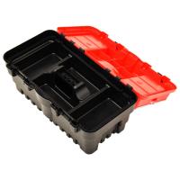vidaXL Caja de herramientas de plástico rojo 462x256x242 mm - details 5
