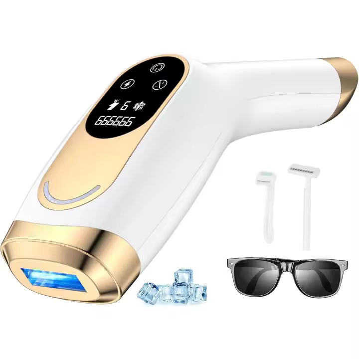 Depiladora Luz Pulsada,2026 Depiladora Laser con Tecnología IGBT Fast Flash de 0,8s, Parpadeo Ilimitado Depiladora Luz Pulsada mujer de 600-1200NM, 3 Unique Modes Laser Depilacion Cara, Bikini, Cuerpo - 1