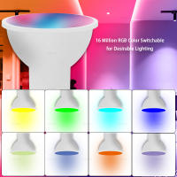 Bombilla LED Inteligente Tuya Wifi 9W GU10 220V RGB Spot De Control Por Voz Compatible Con Alexa Y Google Assistant Regulable Y Duración De 40000 Horas - details 4