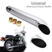 Escape De Moto Retro Vintage Clásico Electroplata Para Cafe Racer Bobber Chopper Custom Material De Acero Inoxidable Universal - details 6