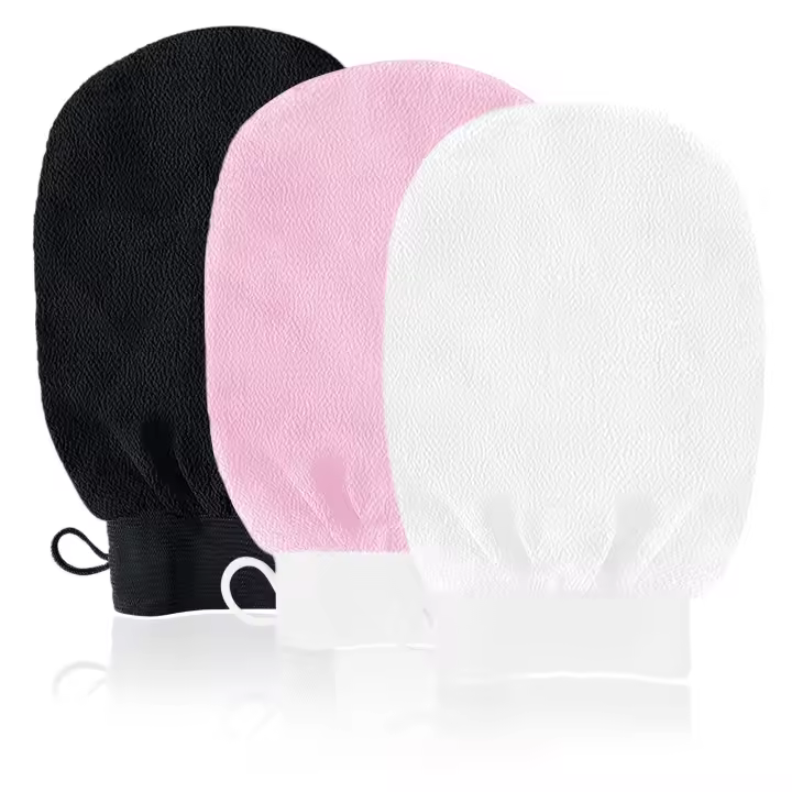 Guantes exfoliantes-Limpieza profunda y remoción de Cuero Muerta-Paquete de 3, doble cara - 1