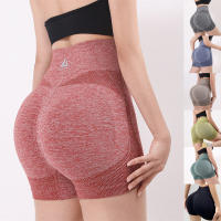 Shorts De Verano Para Mujer Cintura Alta Yoga Workout Leggings Scrunch Butt Elastic Casual Deporte Fitness Sin Costuras - details 1