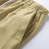 Shorts De Algodón Para Hombre De Talla Elástica De Longitud Rodilla Estilo Safari Casual Talla Grande Sólido Masculino - details 8
