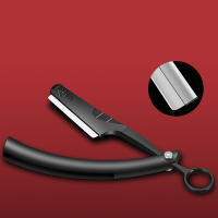 Cuchilla Manual De Acero Inoxidable Para Varones Afeitado Facial Especial Para Cejas Y Barba Cuchillo De Afeitar Tradicional Para El Hogar - details 1
