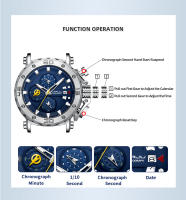 Reloj De Pulsera De Lujo Para Hombres CRRJU Grande Dial En Acero Inoxidable Impermeable Cronógrafo Con Fecha Relogio Masculino - details 9