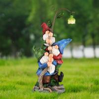 Estatua De Enano Para Jardín Decoración De Pared De Hada Sin Caras Muñeco De Resina Colección Adorno De Jardín Al Aire Libre - details 0