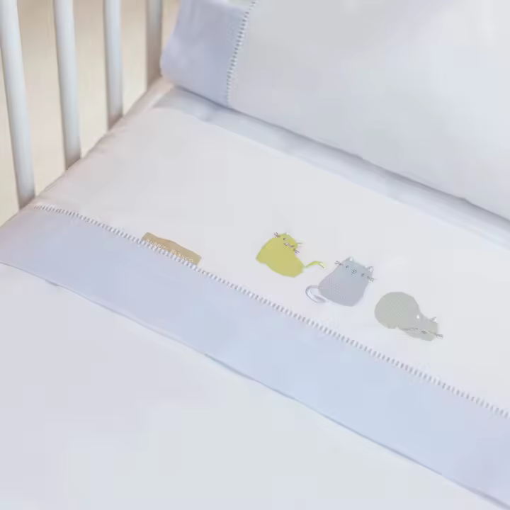 Juego de Sábanas Coralina Cuna Burrito Blanco - Suaves y Calentitas para Bebé | 100% Poliéster | Minicuna, Cuna y Maxicuna - 1