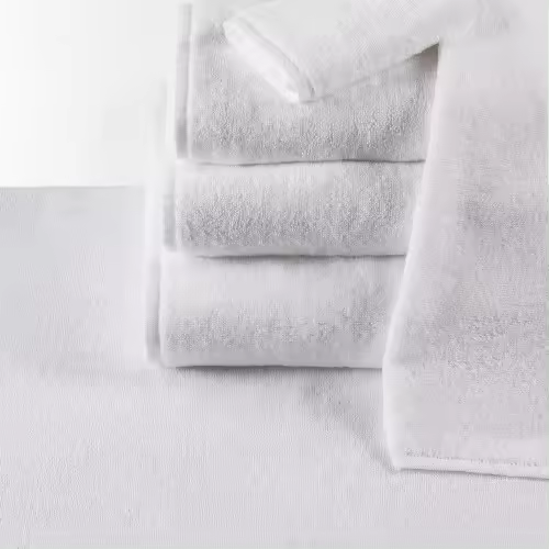 3 Toallas 'Hotel 5*' BAÑO 100x150 cm, 550 gsm, 100% CO, blanco, hotel, alta calidad textil y resistentes al lavado industrial - 1