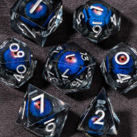 Juego De Dados DND Líquido Núcleo D&D Resina Fronteriza Para Juego De Rol RPG D20 D12 D10 D8 D6 D4 Borde Fino Dados De Dragón Y Sótano - details 30