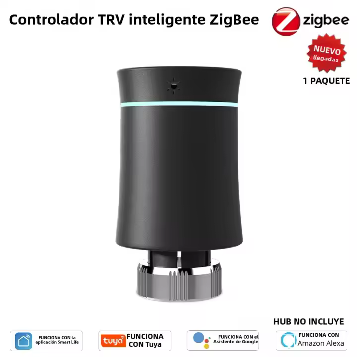 Actuador De Válvula De Radiador MOES TRV ZigBee 3.0 Tuya Termostato Inteligente Programable Control De Temperatura Calentador Alexa Voz - 1