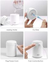 Humidificador mini y colorido, dimusor de Aceites Esenciales, Humidificador personal de esritorio USB con aromas Esenciales para Coche, oficina, dormitorio, etc., 2 Modos de Niebla ajustables (Blanco) - details 1