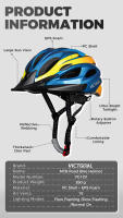 Casco De Bicicleta VICTGOAL Para Adultos Con Visera Y Luz Trasera LED Adecuado Para Hombres Y Mujeres Ciclismo En Carretera MTB E-Bike Protección Completa Tamaño M/L - details 1