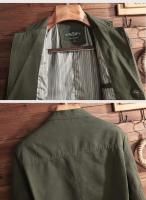 Nueva Chaqueta De Estilo Italiano Para Hombre plus Size Elegante Y Casual Con Tres Botones Cuello En V Para Negocios - details 12