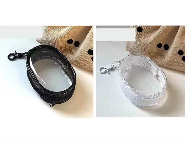 Organizador De Cables Portátil Y Miniatura 2pcs Caja Transparente Para Almacenar Cables De Datos Cargadores Auriculares Joyería Y Bolsas De Llavero - 1