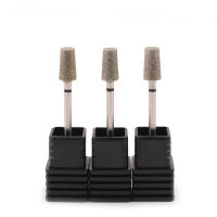 3pcs Broca De Uñas Diamante Para Taladro Herramienta De Manicura Corte De Cutículas Accesorios De Taladro De Belleza De Acero Inoxidable - details 0