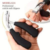 Tijeras De Uñas Curvadas Grandes Y Profesionales 2 Piezas Resistentes Al Splatter Acero Inoxidable Para Uñas Gruesas Y Bigotes - details 0