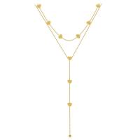 Collar Largo De Personalidad Sencilla Para Mujer ANENJERY 316L Acero Inoxidable Joyería De Fiesta Clásica Geométrica - details 6
