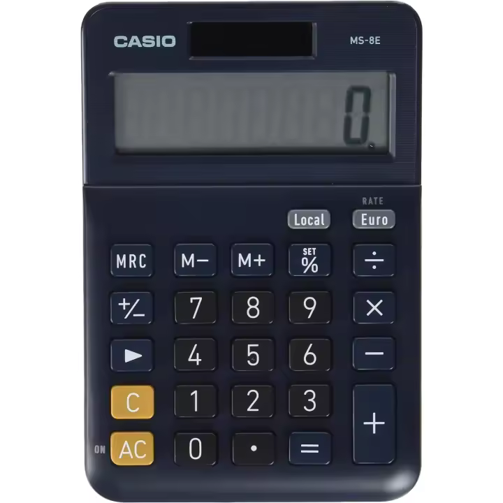 Casio Calculadora de Oficina Sobremesa Negro 8 Dígitos Ms-8verii - 1